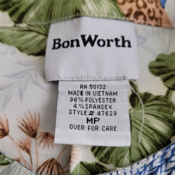 Bon Worth Jungle Animal Print Women's Top MP - Picture 3 of 6